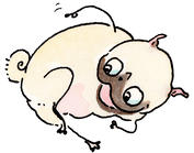Valentine Pugs Clip Art Fawn Butt Target