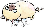 Valentine Pugs Clip Art Fawn Floater.png
