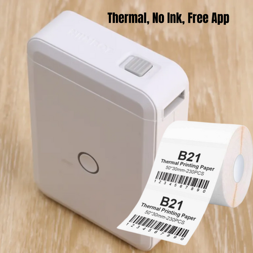 Label Maker Machine with Tapes Small Thermal Sticker, Barcode, Label ...