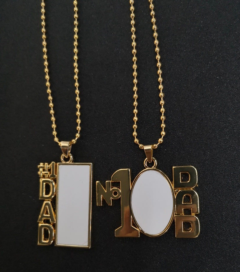 Miniatura: Number # One Dad Photo Necklace
