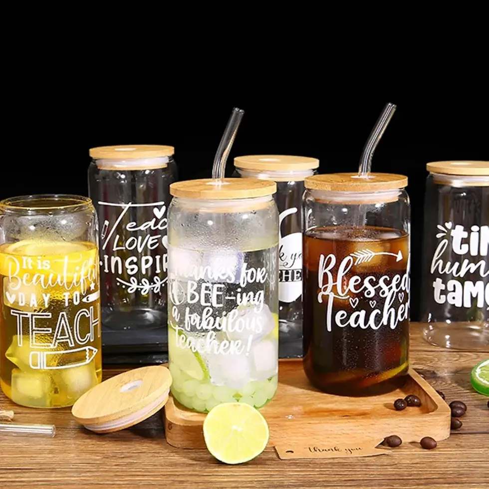 Thumbnail: Personalized Teacher's Glass Cups