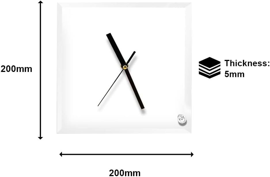 Miniatura: Personalized Glass Clocks 8"