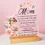Miniatura: Acrylic Heart Block With Wooden Base 5.5"×5.9"