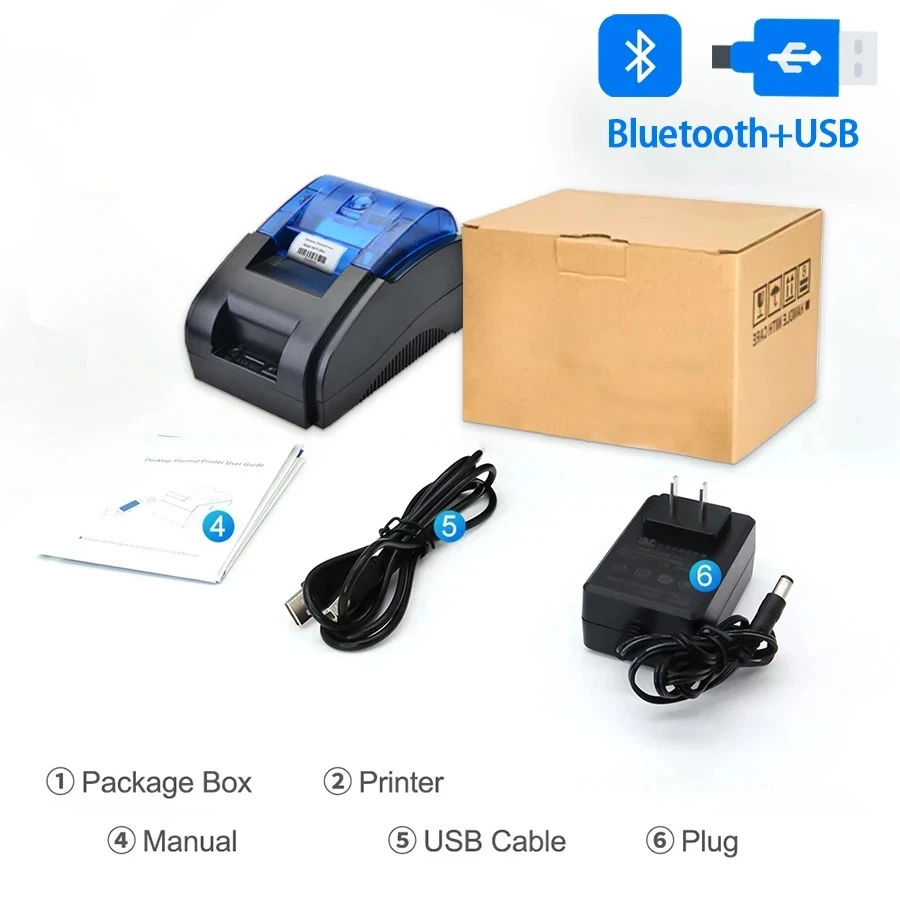 Miniatura: Large 58mm Bluetooth Adaptor Printer