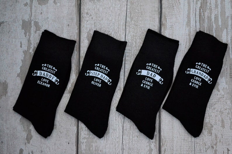 Miniatura: Personalized Father's or Men's Socks - Assorted Colors