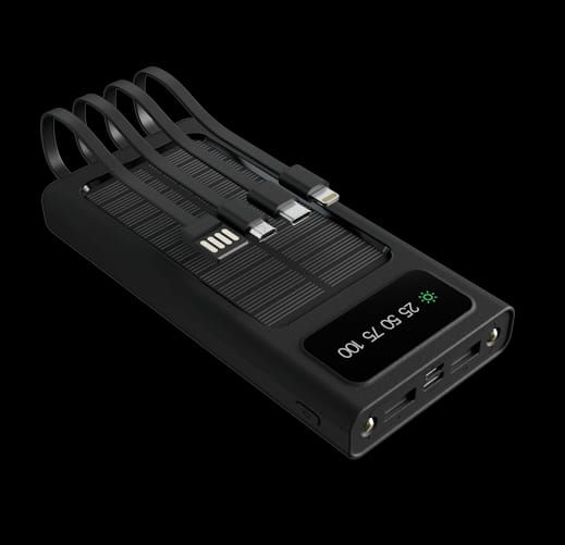 Miniatura: Solar Power Bank 10,000mAh, Solar Charging