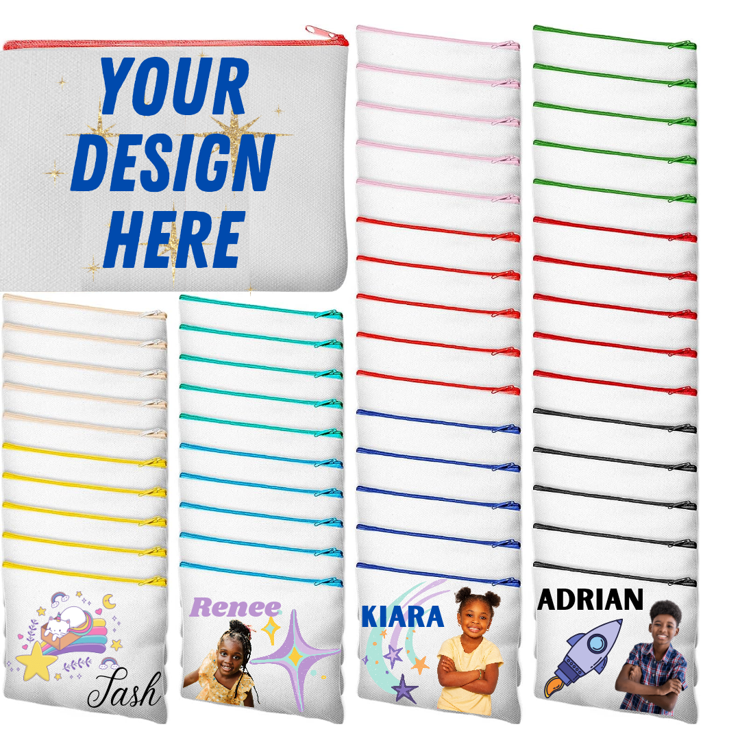 Blank Canvas Supplies Pouches 7.87"x7.87"