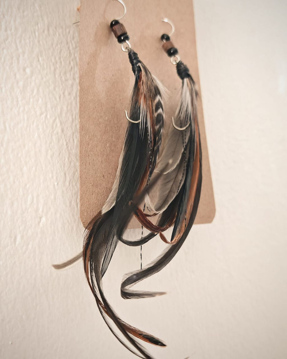 Thumbnail: Feather Earrings - Earth & Air Spirit