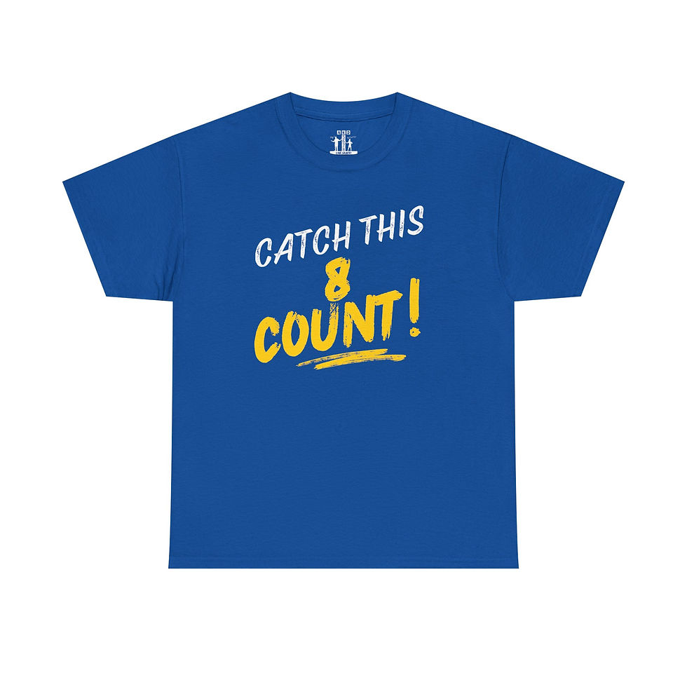 Thumbnail: Catch This 8 Count Tee – G.E.D. Unisex Dance T-Shirt