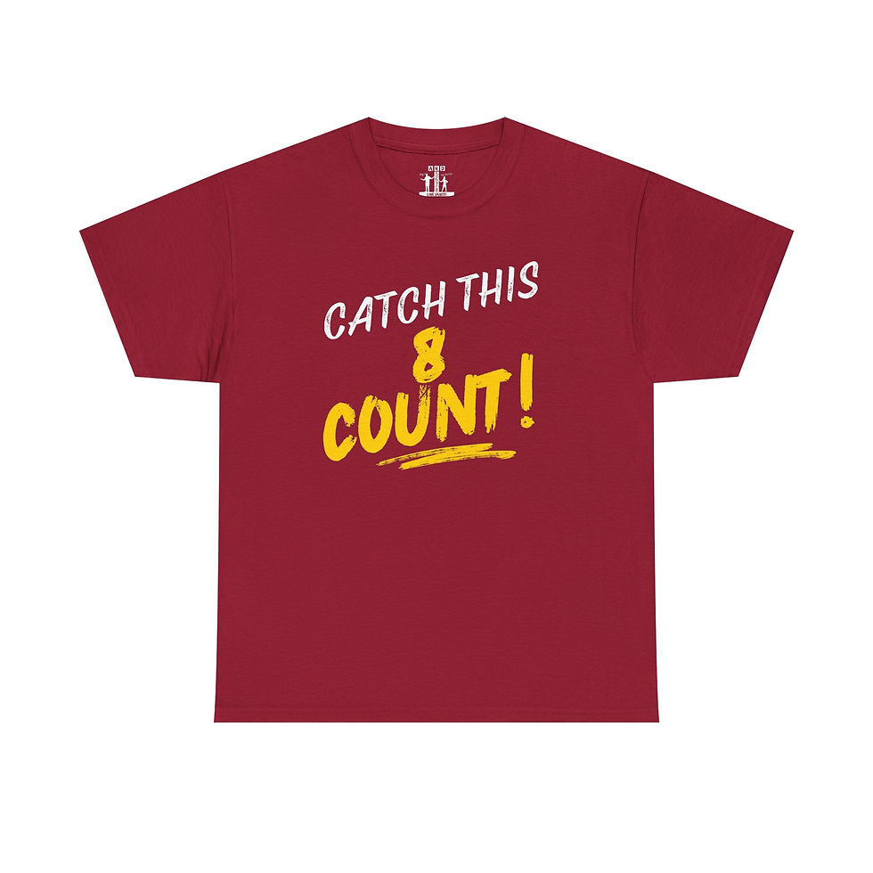 Thumbnail: Catch This 8 Count Tee – G.E.D. Unisex Dance T-Shirt