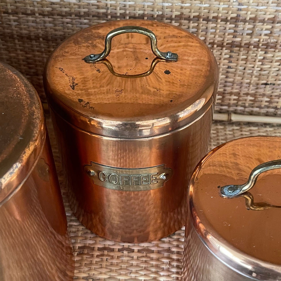 Thumbnail: Vintage French Farmhouse Canister Set
