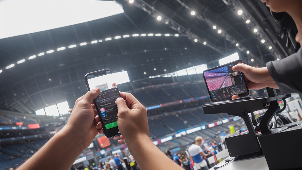 Streamlining Arena Operations: Integrating Live-Event Networks & Mobile Ticketing — concept macro — Sports & Entertainment Tech