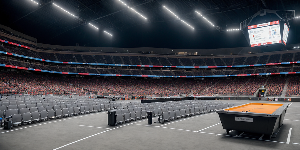 Streamlining Arena Operations: Integrating Live-Event Networks & Mobile Ticketing — cinematic scene — Sports & Entertainment Tech