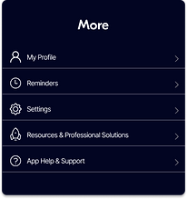 bandrise "more" flyout menu