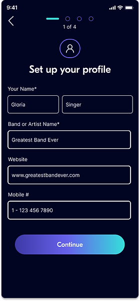 bandrise profile setup