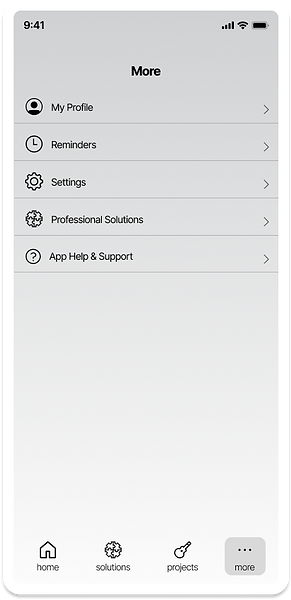 bandrise More menu