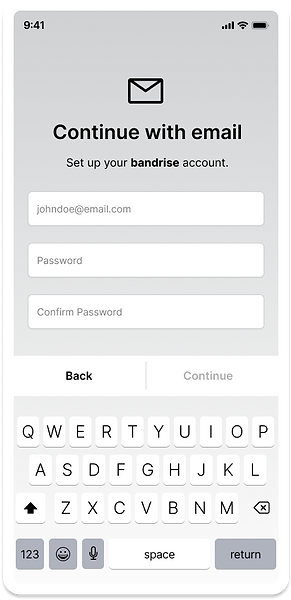 bandrise continue with email