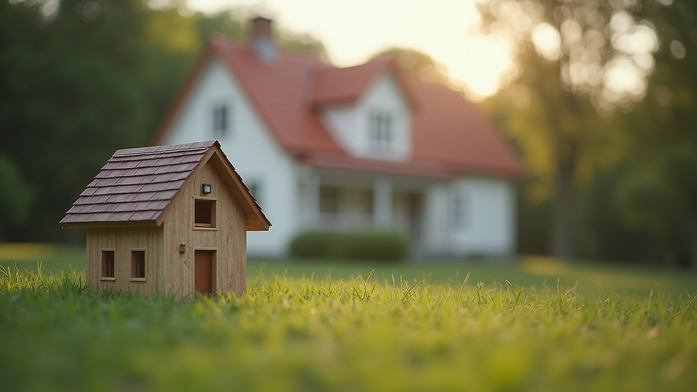 Close-up view of a house symbolizing secure estate planning
