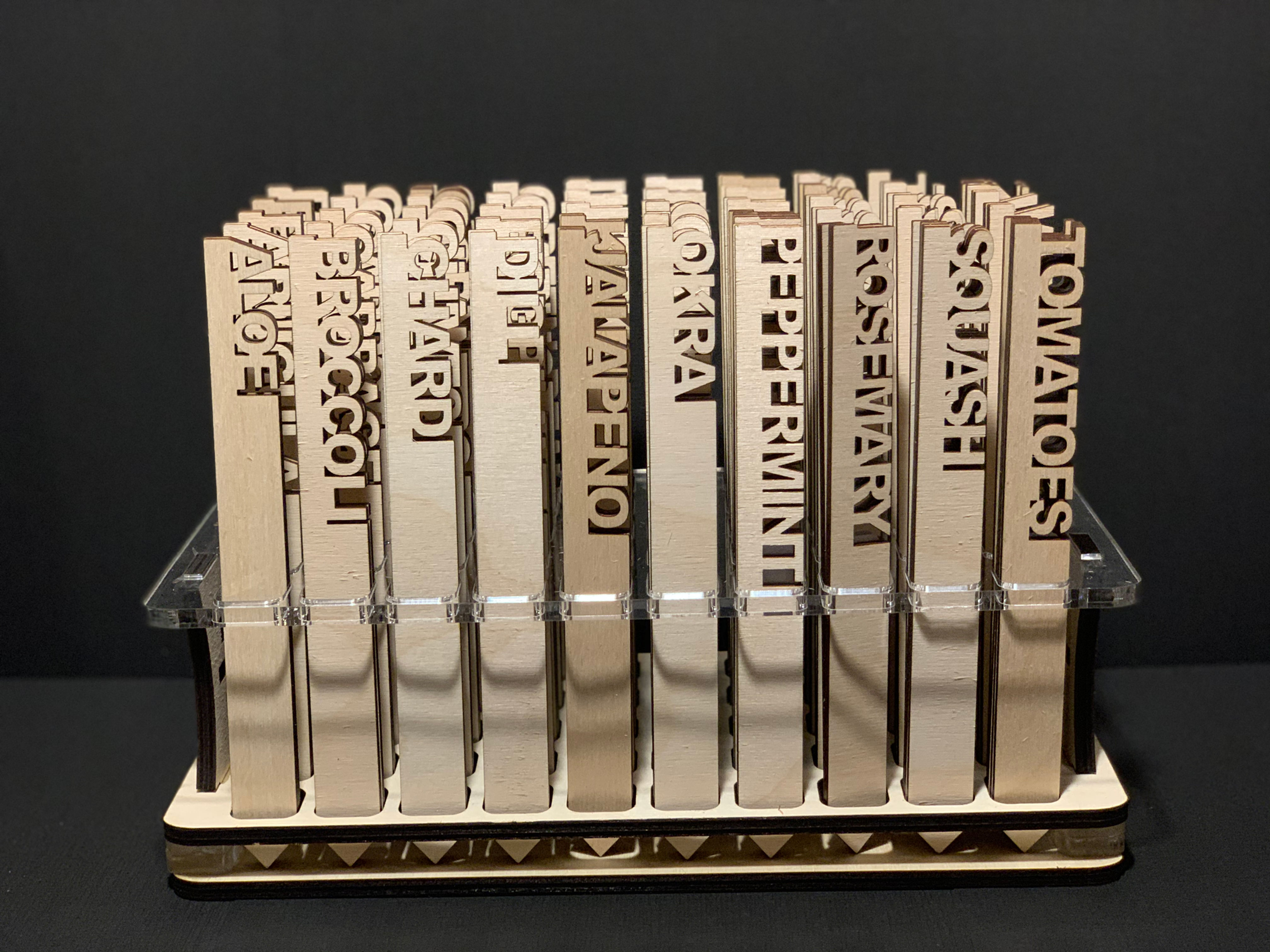 Wooden Garden Stake (A-J)