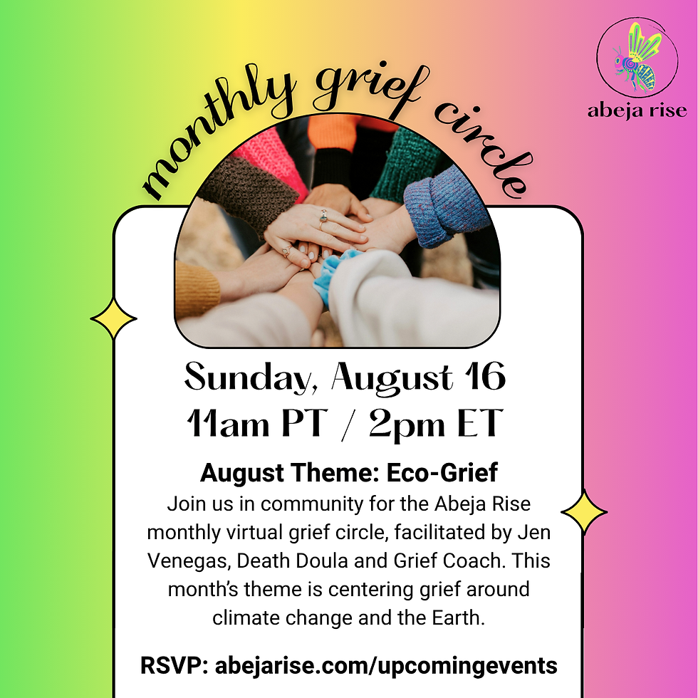 August Grief Circle | Abeja Rise