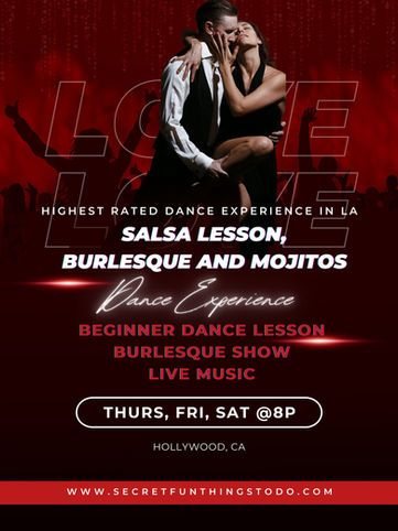 Secret Fun - Things to do Salsa Bachata Dancing Lesson Hidden Speakeasy Bars Cocktails Veg