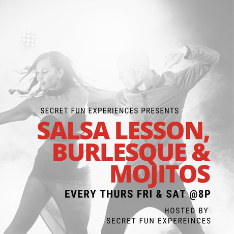 Secret Fun - Things to do Salsa Bachata Dancing Lesson Hidden Speakeasy Bars Cocktails Veg