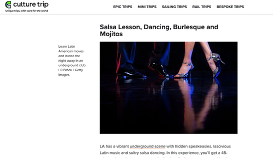 Secret Fun - Things to do Salsa Bachata Dancing Lesson Hidden Speakeasy Bars Cocktails Veg