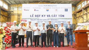 LỄ ĐẶT KY TÀU LYRA MEKONG SỐ 1 & KHỞI CÔNG ĐÓNG MỚI TÀU SỐ 2