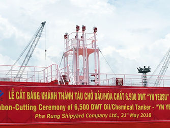 Bàn giao tàu chở dầu, hóa chất tại Hải Phòng