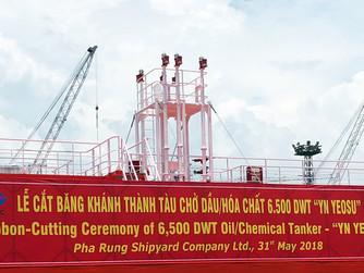 Bàn giao tàu chở dầu, hóa chất tại Hải Phòng