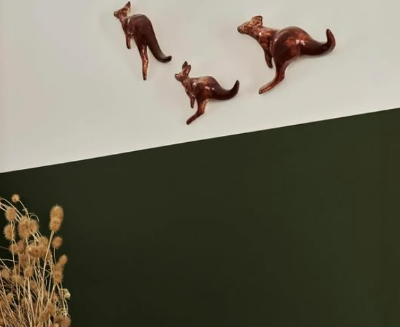 Thumbnail: 3 Hopping Red Kangaroos