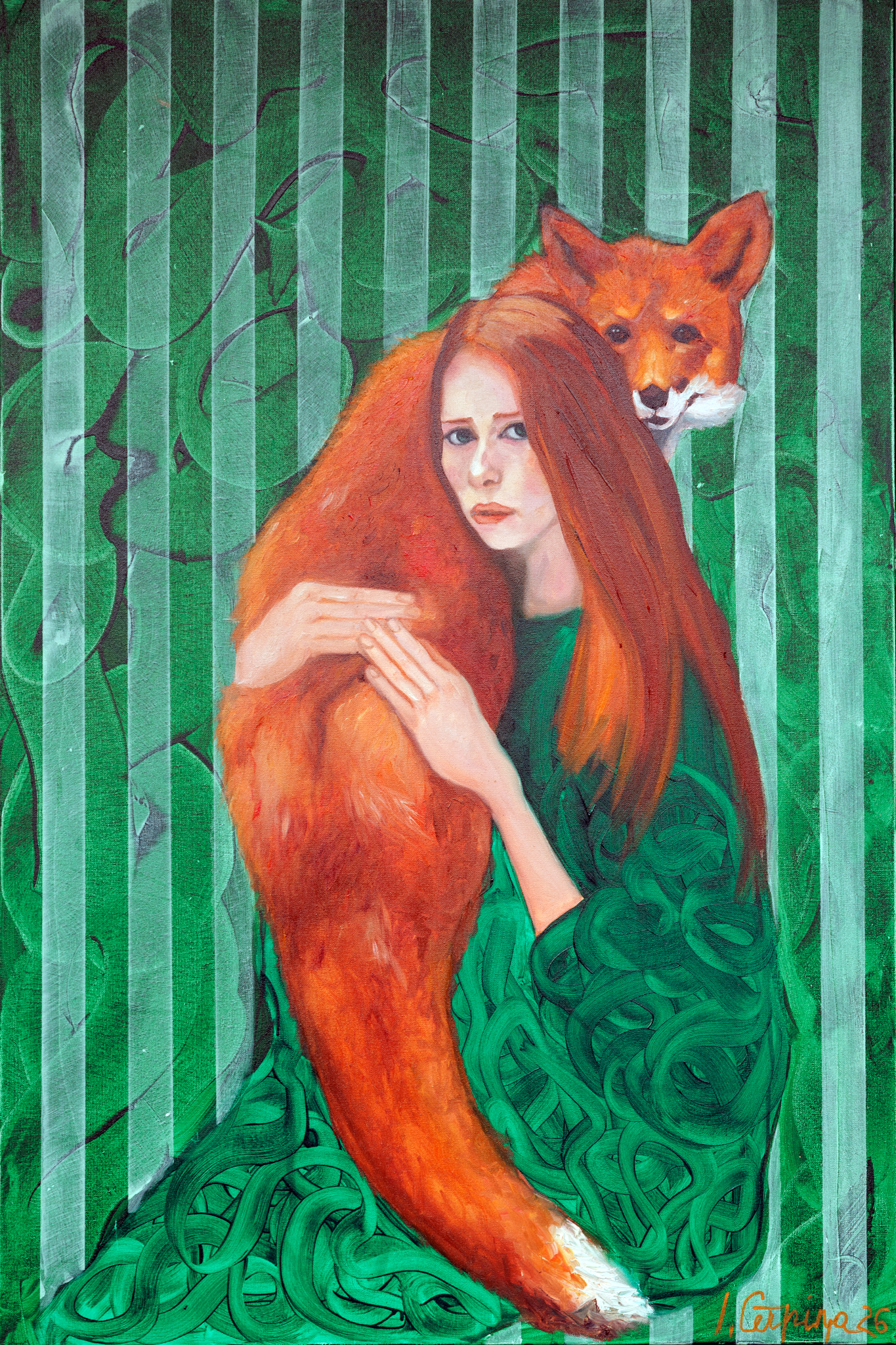 Mākslas darba prints "Lapsa"