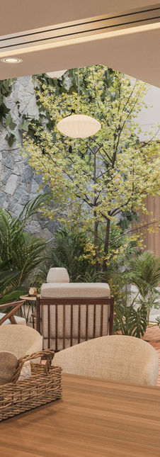 INTERIOR CON ILUMINACION CENITAL