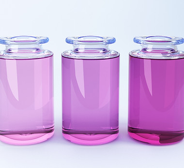 3 Bouteilles en verre 