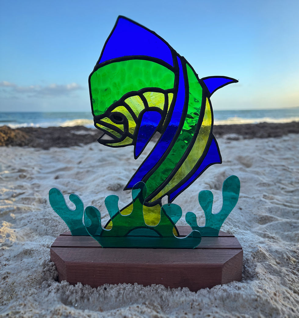 Thumbnail: Stained Glass Jumping Mahi
