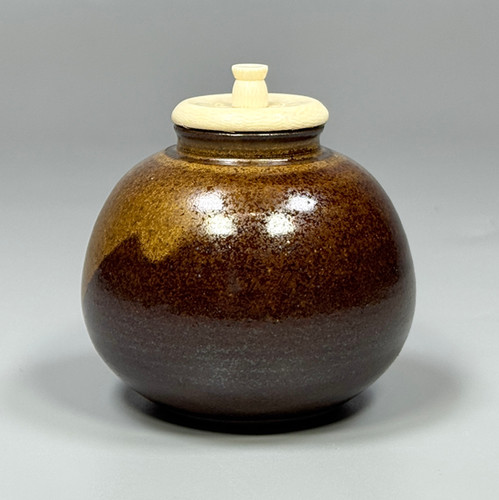 摸）大名物 富士茄子茶入（仕覆：剣先緞子） | seishodo.com