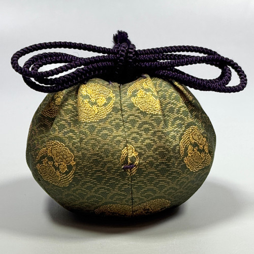 瀬戸大海茶入（仕覆：古渡双亀文金襴） 桶谷定一造 | seishodo.com