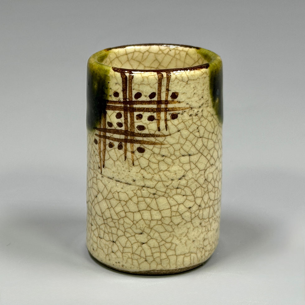 サムネイル： 織部振出・巾筒・茶碗セット