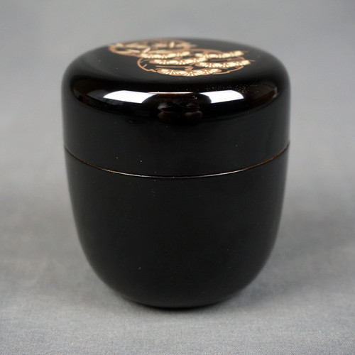 茶道具　花丸蒔絵　利休茶箱　赤楽茶碗　花丸蒔絵　棗など　9点一式　MR8809B Sakura利休茶箱 赤楽茶碗 花丸蒔絵 棗など 9点一式 MR8809B