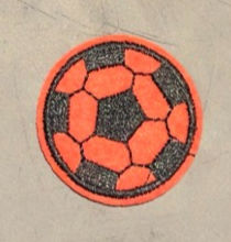 Miniatyrbilde: Strykemerke/ brodert tøymerke - fotball/baller - flere farger