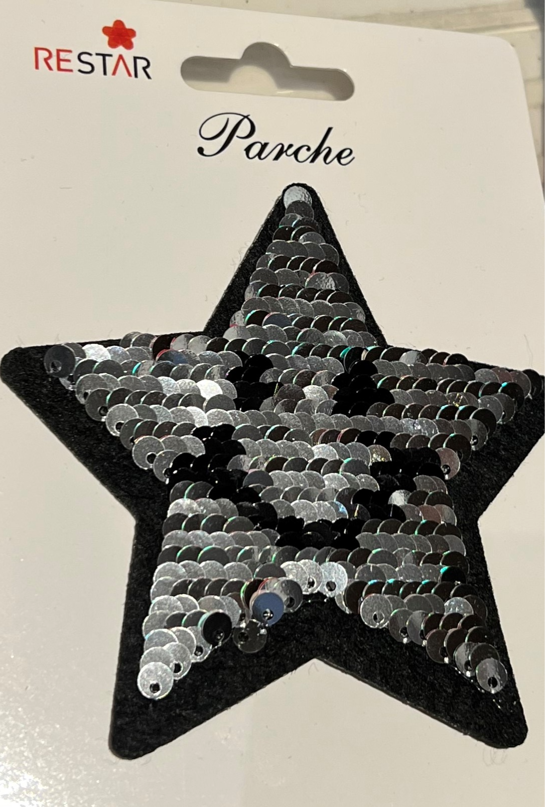 Stryke/sypålapper til pynt eller lapping m/paljetter