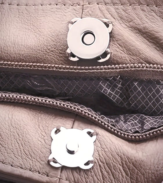 Miniatyrbilde: Magnetlås /magnetknapp - 18mm - SØLV - SY i type til vesker, klær og ann