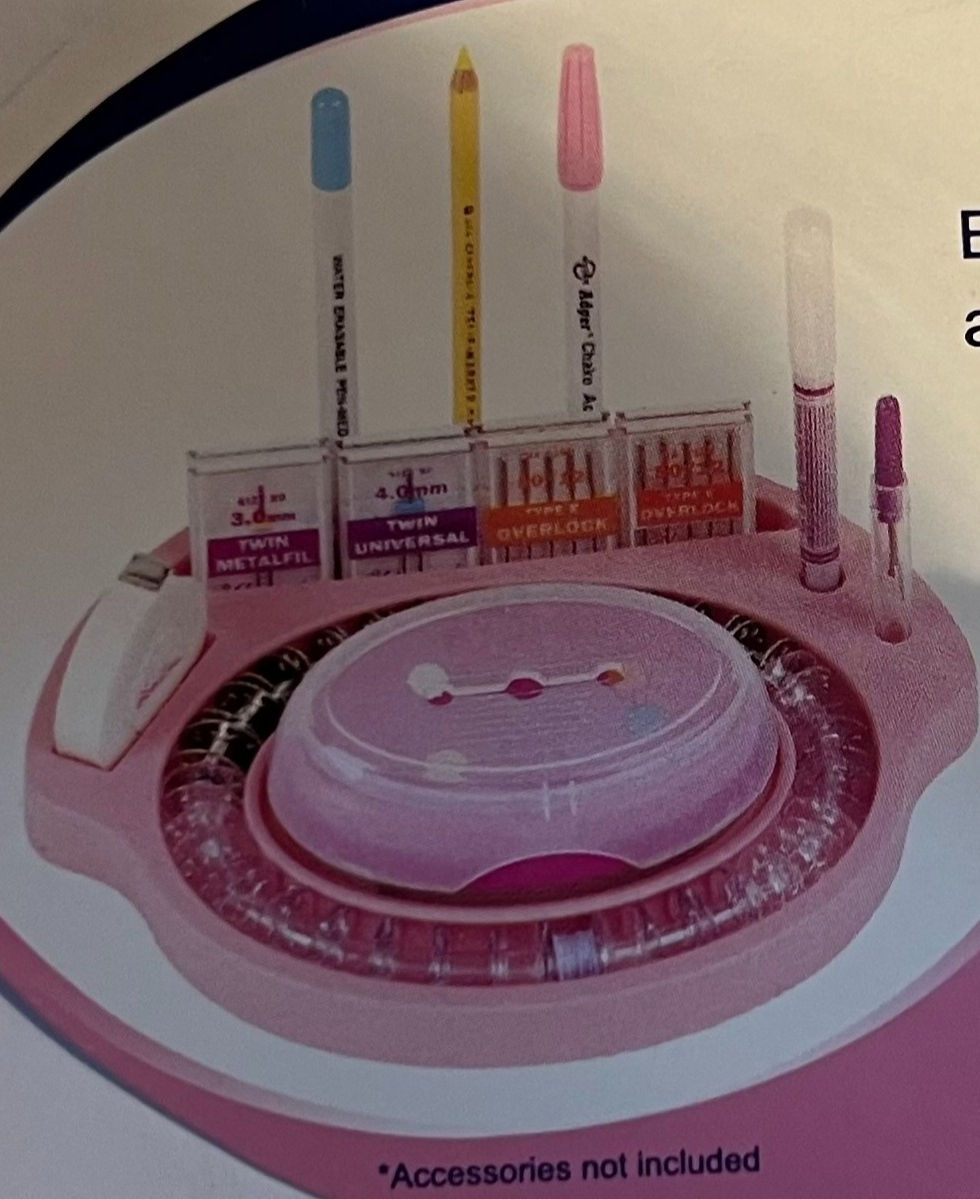 Miniatyrbilde: Hemline Spoleoppbevaring - Ring med plass til spoler og sy-utstyr