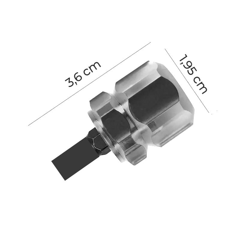 Miniatyrbilde: Lite skrujern - flat - som kommer til på trange steder