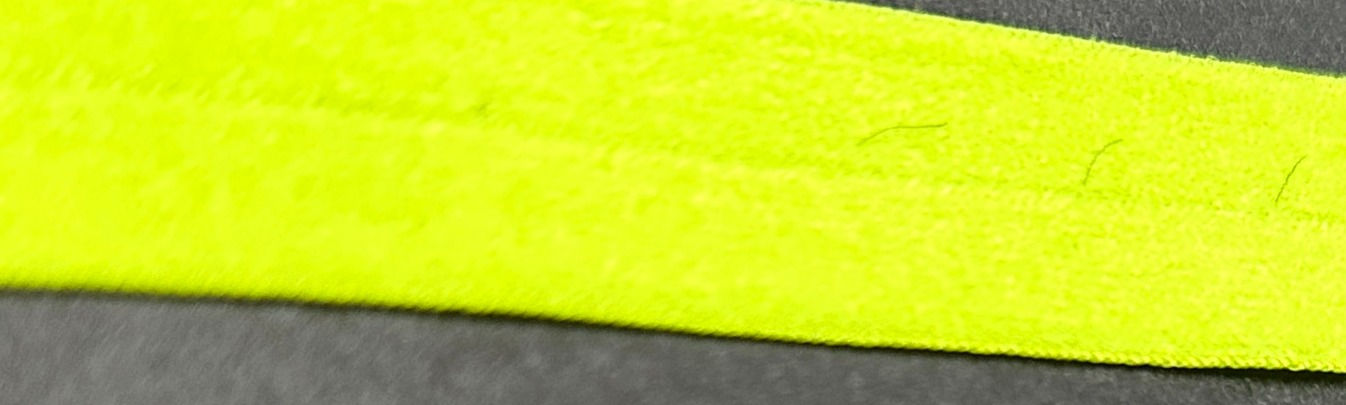 Folde elastikk - FOE - GUL - elastisk kantbånd - 20mm