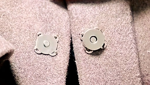 Miniatyrbilde: Magnetlås /magnetknapp - 14mm - SY i type - Antikk messing til vesker, klær++