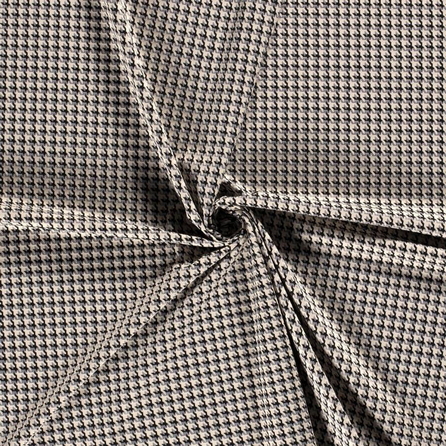 Miniatyrbilde: Jacquard - hundetann /houndtsooth i sort og hvit