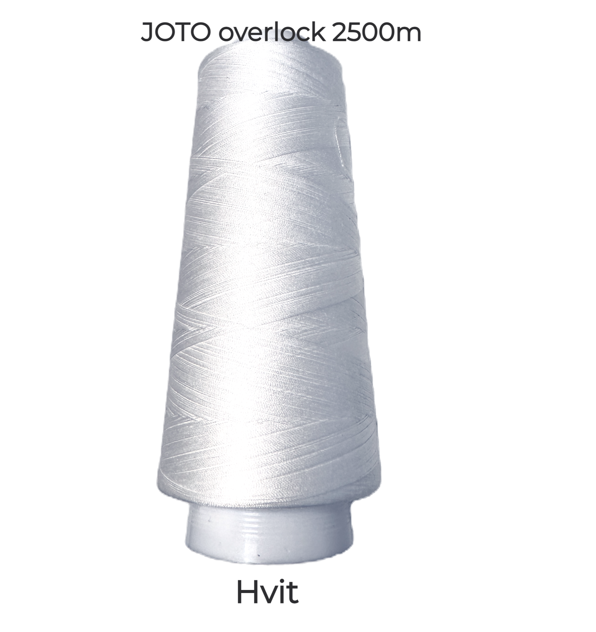 JOTO HVIT overlocktråd - 2500m