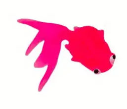 Miniatyrbilde: Flytende gummifisk - katteleke - dekorasjon mm