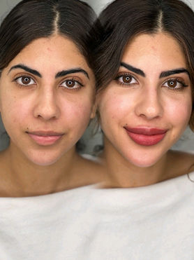 Lip Blushing Before & After by Art Pm Chicago